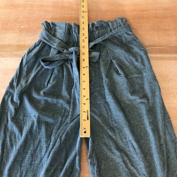 Niko and ... Wide Leg Pants Women 3 Gray Tie Waist Pocket High Rise Stretch - Picture 8 of 13